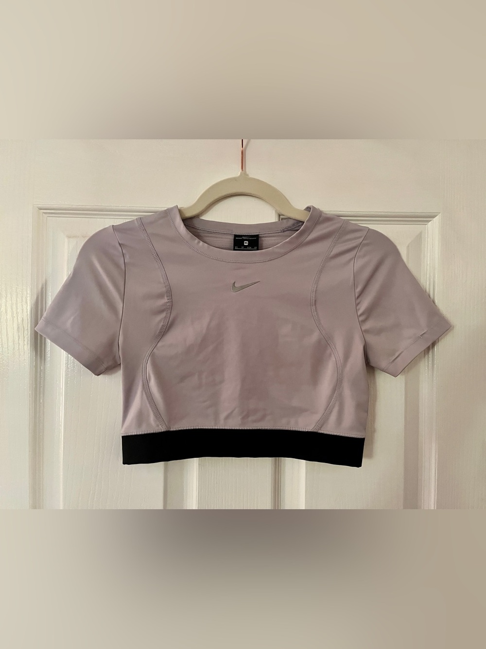 Nike Aeroadapt Lavender Crop Sports Tee